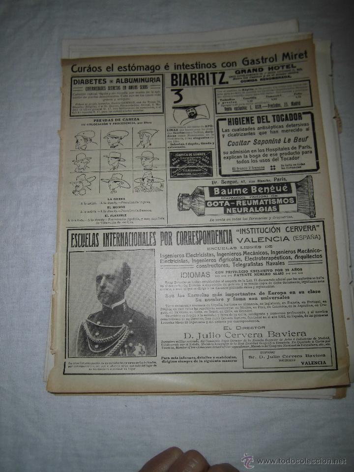Coleccionismo de Revistas y Peri&oacute;dicos: PUBLICIDAD VARIADA GASTROL MIRET,BAUMEBENGUE,JARABE VERDU HOJA REVISTA MUNDO GRAFICO 1913
