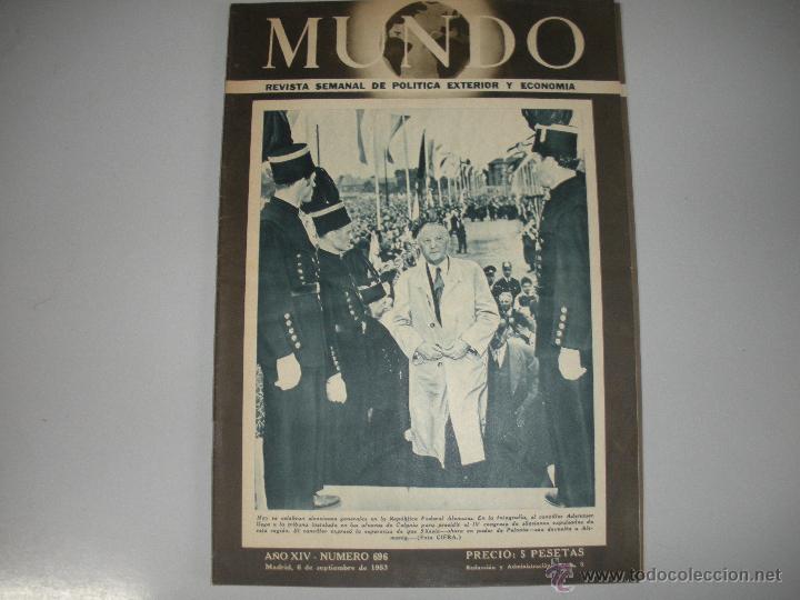 Collection Magazines and Newspapers: MUNDO - REVISTA SEMANAL DE POLITICA EXTERIOR Y ECONOMIA  A&Ntilde;O XIV - N&ordm; 696