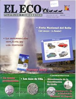 Collezionismo di Riviste e Giornali: 17-829. Revista El Eco Filat&eacute;lico y Numism&aacute;tico n&ordm; 1207. mayo 2012