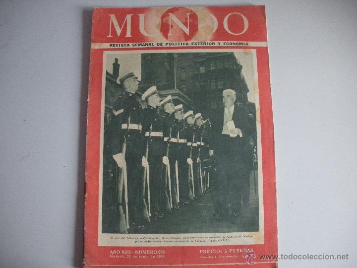 Collection Magazines and Newspapers: MUNDO - REVISTA SEMANAL DE POLITICA EXTERIOR Y ECONOMIA  A&Ntilde;O XIII - N&ordm; 633