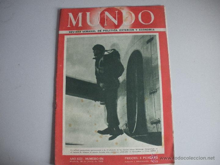 Collection Magazines and Newspapers: MUNDO - REVISTA SEMANAL DE POLITICA EXTERIOR Y ECONOMIA A&Ntilde;O XIII - N&ordm; 634