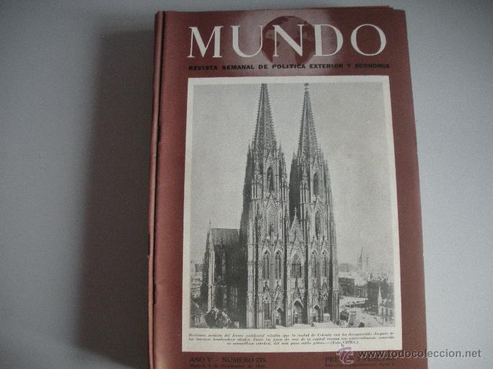 Collection Magazines and Newspapers: MUNDO - REVISTA SEMANAL DE POLITICA EXTERIOR Y ECONOMIA  A&Ntilde;0  V - N&ordm; 235
