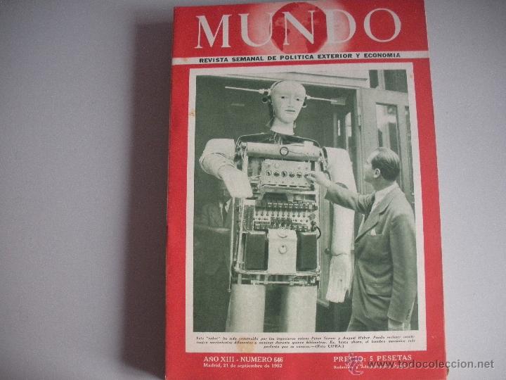 Collezionismo di Riviste e Giornali: MUNDO - REVISTA SEMANAL DE POLITICA EXTERIOR Y ECONOMIA  A&Ntilde;O XIII - N&ordm; 646
