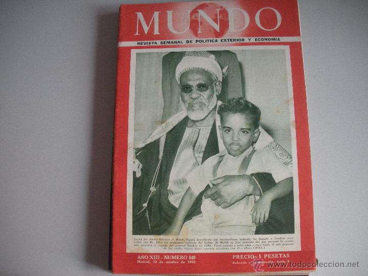 Collezionismo di Riviste e Giornali: MUNDO - REVISTA SEMANAL DE POLITICA EXTERIOR Y ECONOMIA  A&Ntilde;0  XIII - N&ordm; 649