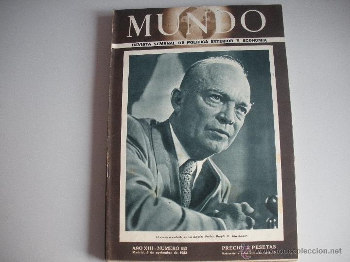 Collezionismo di Riviste e Giornali: MUNDO - REVISTA SEMANAL DE POLITICA EXTERIOR Y ECONOMIA  A&Ntilde;0  XIII - N&ordm; 653