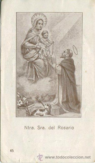 Sammeln von Zeitschriften und Zeitungen: Antigua estampa, ntra. sra. del rosario, con licencia