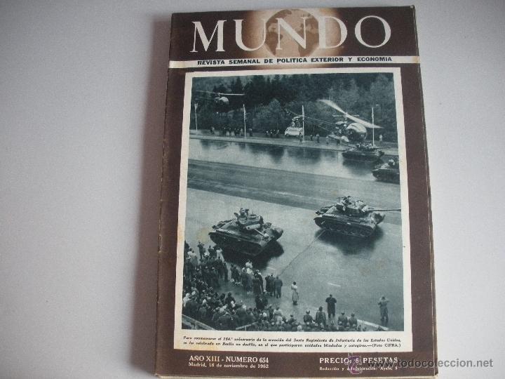 Collezionismo di Riviste e Giornali: MUNDO - REVISTA SEMANAL DE POLITICA EXTERIOR Y ECONOMIA  A&Ntilde;0  XIII - N&ordm; 654
