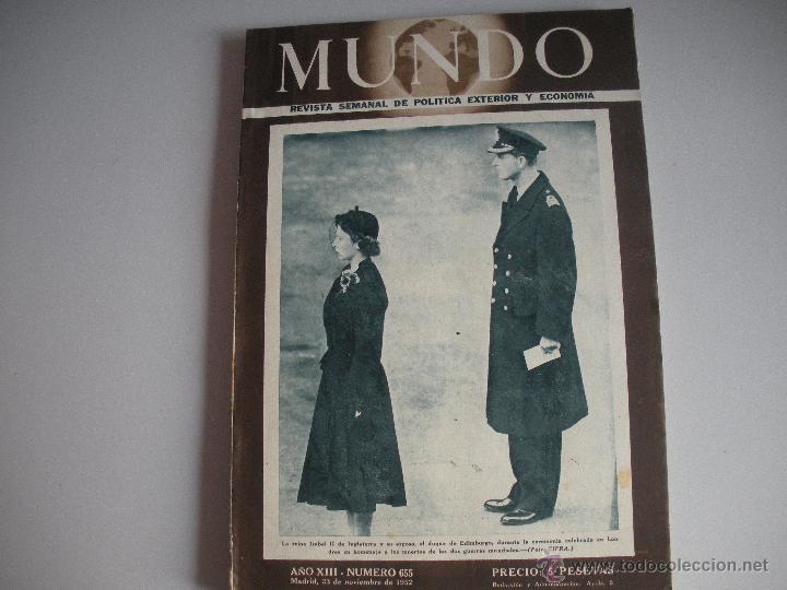 Collezionismo di Riviste e Giornali: MUNDO - REVISTA SEMANAL DE POLITICA EXTERIOR Y ECONOMIA  A&Ntilde;0  XIII - N&ordm; 655