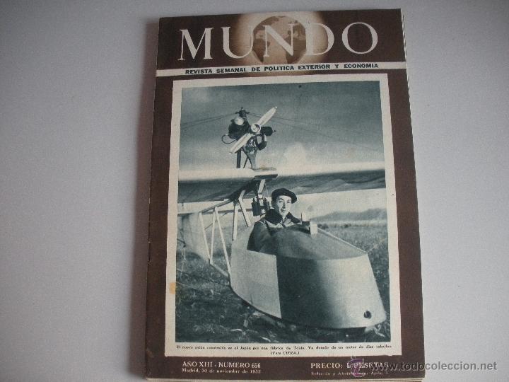 Collezionismo di Riviste e Giornali: MUNDO - REVISTA SEMANAL DE POLITICA EXTERIOR Y ECONOMIA  A&Ntilde;0  XIII - N&ordm; 656