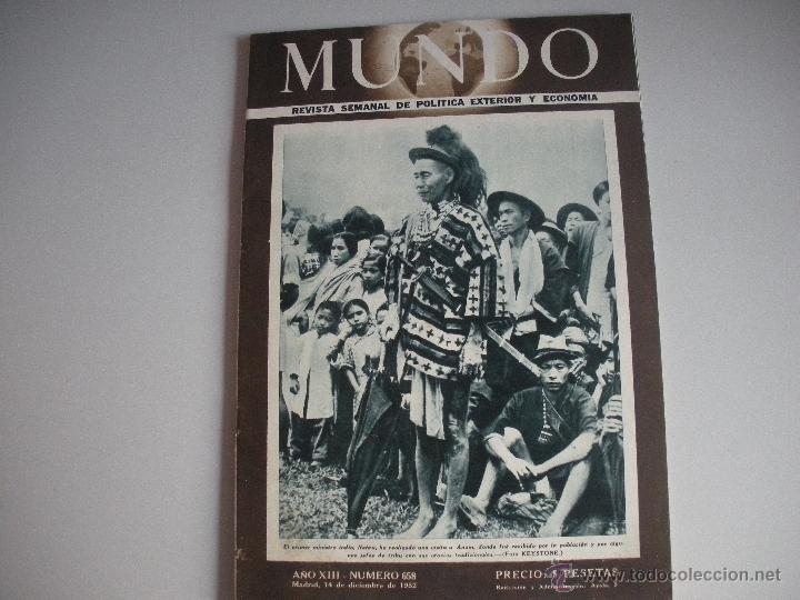 Collezionismo di Riviste e Giornali: MUNDO - REVISTA SEMANAL DE POLITICA EXTERIOR Y ECONOMIA  A&Ntilde;0  XIII - N&ordm; 658