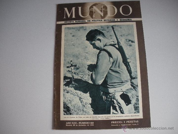 Collezionismo di Riviste e Giornali: MUNDO - REVISTA SEMANAL DE POLITICA EXTERIOR Y ECONOMIA  A&Ntilde;0  XIII - N&ordm; 660