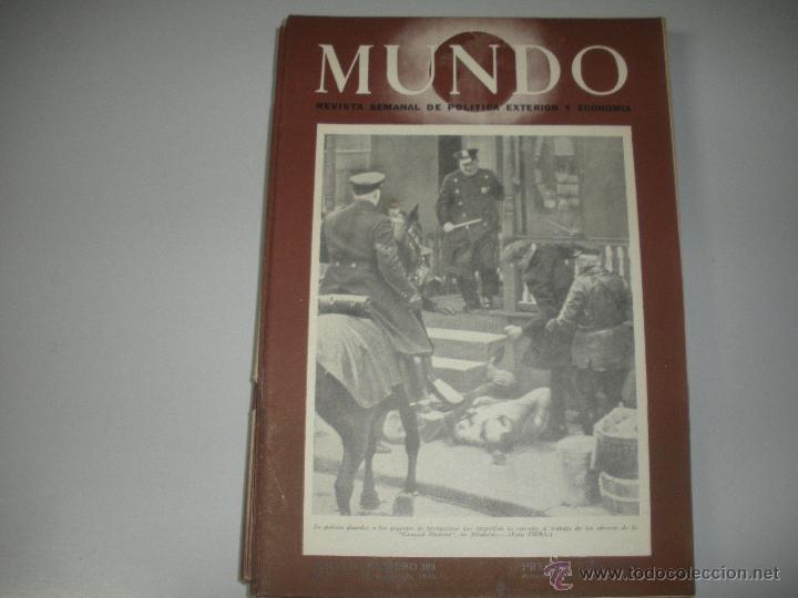 Collezionismo di Riviste e Giornali: MUNDO - REVISTA SEMANAL DE POLITICA EXTERIOR Y ECONOMIA  A&Ntilde;O VII- N&ordm; 306