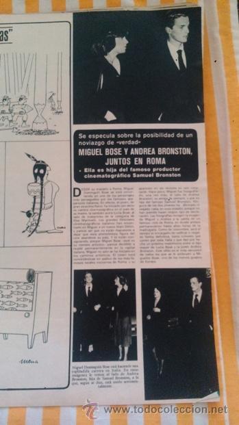Coleccionismo de Revistas y Peri&oacute;dicos: RECORTES miguel bose andrea bronston