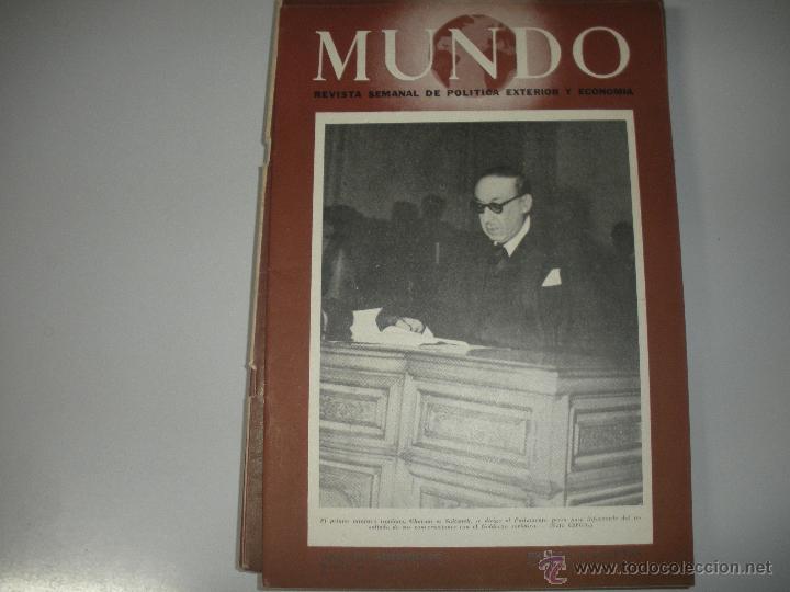 Collezionismo di Riviste e Giornali: MUNDO - REVISTA SEMANAL DE POLITICA EXTERIOR Y ECONOMIA  A&Ntilde;O  VII - N&ordm; 307