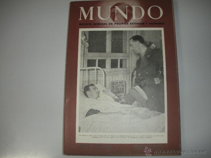 Collezionismo di Riviste e Giornali: MUNDO - REVISTA SEMANAL DE POLITICA EXTERIOR Y ECONOMIA A&Ntilde;O VII - N&ordm; 315