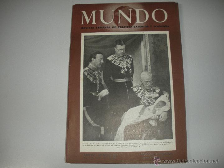Collezionismo di Riviste e Giornali: MUNDO - REVISTA SEMANAL DE POLITICA EXTERIOR Y ECONOMIA  A&Ntilde;O VII - N&ordm; 320