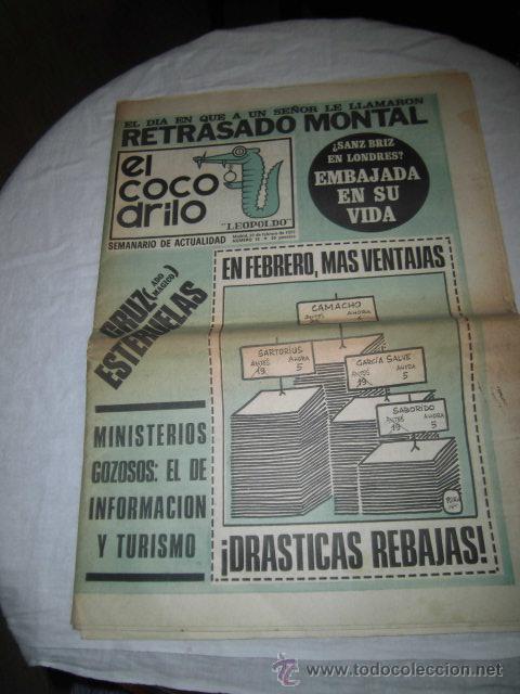Coleccionismo de revistas y peri&oacute;dicos: EL COCODRILO LEOPOLDO SEMANARIO DE ACTUALIDAD(HUMOR)N&ordm; 12 .-22 DE FEBRERO 1975