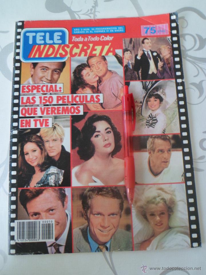 Coleccionismo de revistas y peri&oacute;dicos: CONCURSANTES DEL UN DOS TRES - TOCATA ( ALASKA - A-HA...) - CHARLES BRONSON ... TELE INDISCRETA 1986
