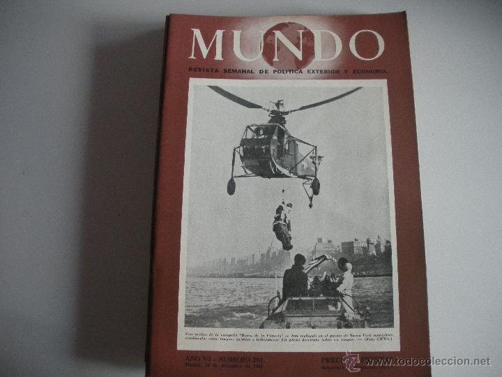 Collezionismo di Riviste e Giornali: MUNDO - REVISTA SEMANAL DE POLITICA EXTERIOR Y ECONOMIA  A&Ntilde;O VI- N&ordm; 293