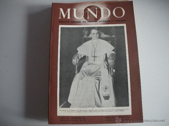 Collezionismo di Riviste e Giornali: MUNDO - REVISTA SEMANAL DE POLITICA EXTERIOR Y ECONOMIA  A&Ntilde;O VI- N&ordm; 294
