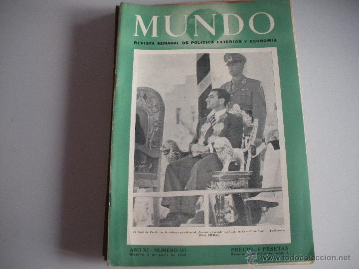 Collezionismo di Riviste e Giornali: MUNDO - REVISTA SEMANAL DE POLITICA EXTERIOR Y ECONOMIA  A&Ntilde;O XI - N&ordm; 517