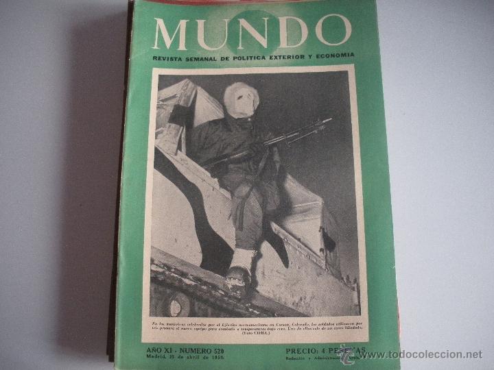 Collezionismo di Riviste e Giornali: MUNDO - REVISTA SEMANAL DE POLITICA EXTERIOR Y ECONOMIA  A&Ntilde;O XI - N&ordm; 520