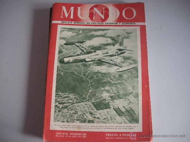 Collezionismo di Riviste e Giornali: MUNDO - REVISTA SEMANAL DE POLITICA EXTERIOR Y ECONOMIA  A&Ntilde;O XIII - N&ordm; 637