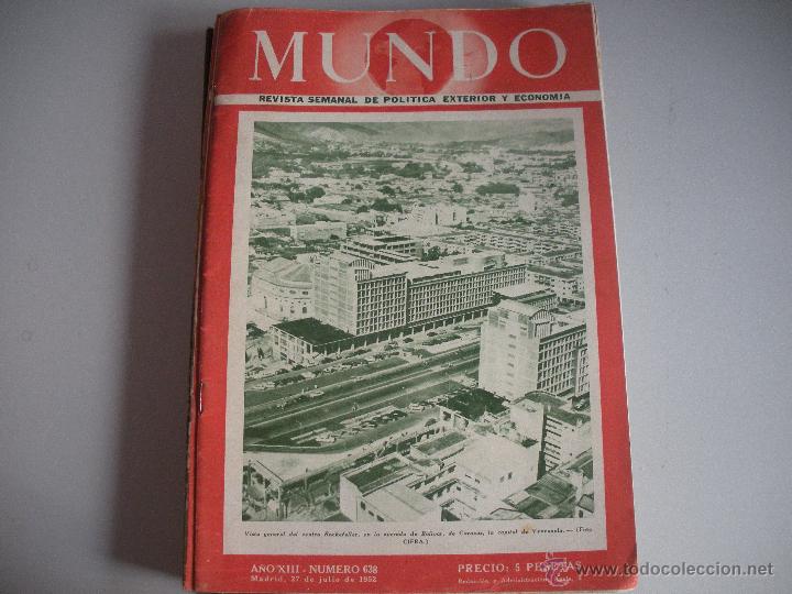 Collezionismo di Riviste e Giornali: MUNDO - REVISTA SEMANAL DE POLITICA EXTERIOR Y ECONOMIA  A&Ntilde;O XIII - N&ordm; 638