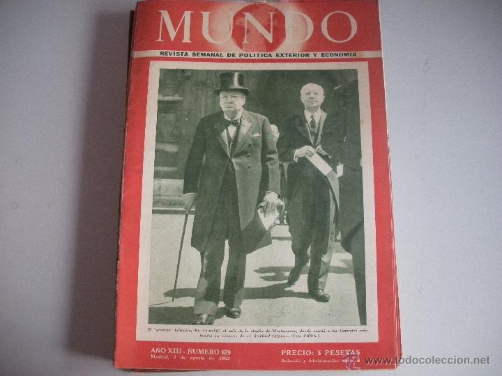 Collezionismo di Riviste e Giornali: MUNDO - REVISTA SEMANAL DE POLITICA EXTERIOR Y ECONOMIA  A&Ntilde;O XIII - N&ordm; 639