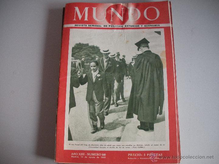 Collezionismo di Riviste e Giornali: MUNDO - REVISTA SEMANAL DE POLITICA EXTERIOR Y ECONOMIA  A&Ntilde;O XIII - N&ordm; 640