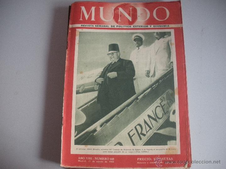 Collezionismo di Riviste e Giornali: MUNDO - REVISTA SEMANAL DE POLITICA EXTERIOR Y ECONOMIA  A&Ntilde;O XIII - N&ordm; 641