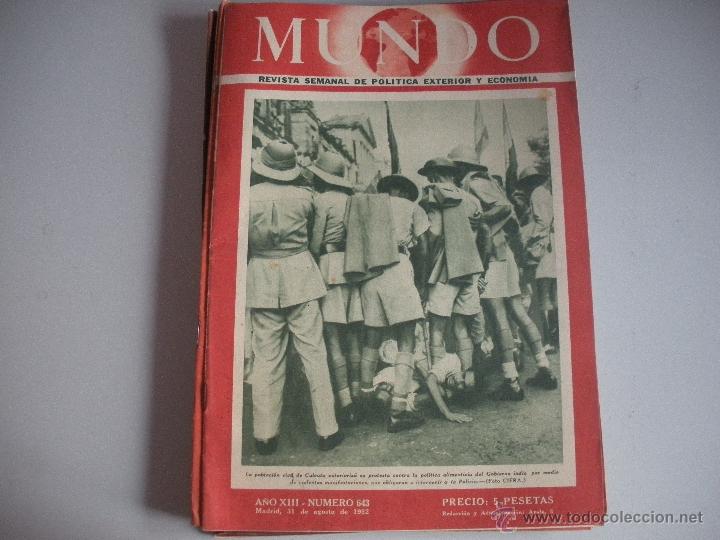 Collezionismo di Riviste e Giornali: MUNDO - REVISTA SEMANAL DE POLITICA EXTERIOR Y ECONOMIA  A&Ntilde;O XIII - N&ordm; 643