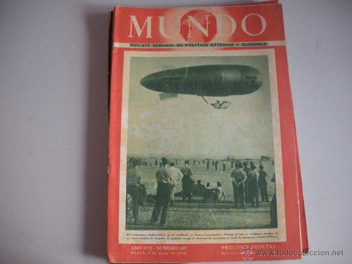 Collezionismo di Riviste e Giornali: MUNDO - REVISTA SEMANAL DE POLITICA EXTERIOR Y ECONOMIA  A&Ntilde;O XIII - N&ordm; 609