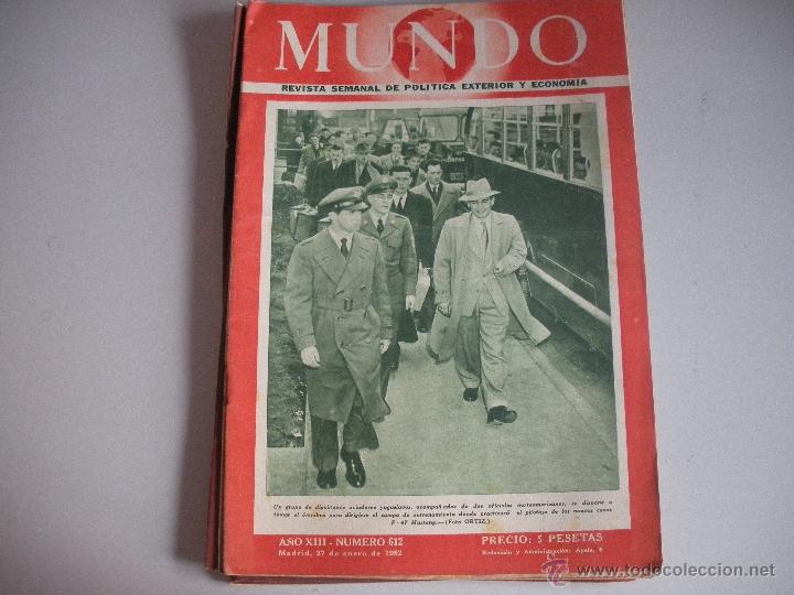 Collezionismo di Riviste e Giornali: MUNDO - REVISTA SEMANAL DE POLITICA EXTERIOR Y ECONOMIA  A&Ntilde;O XIII - N&ordm; 612
