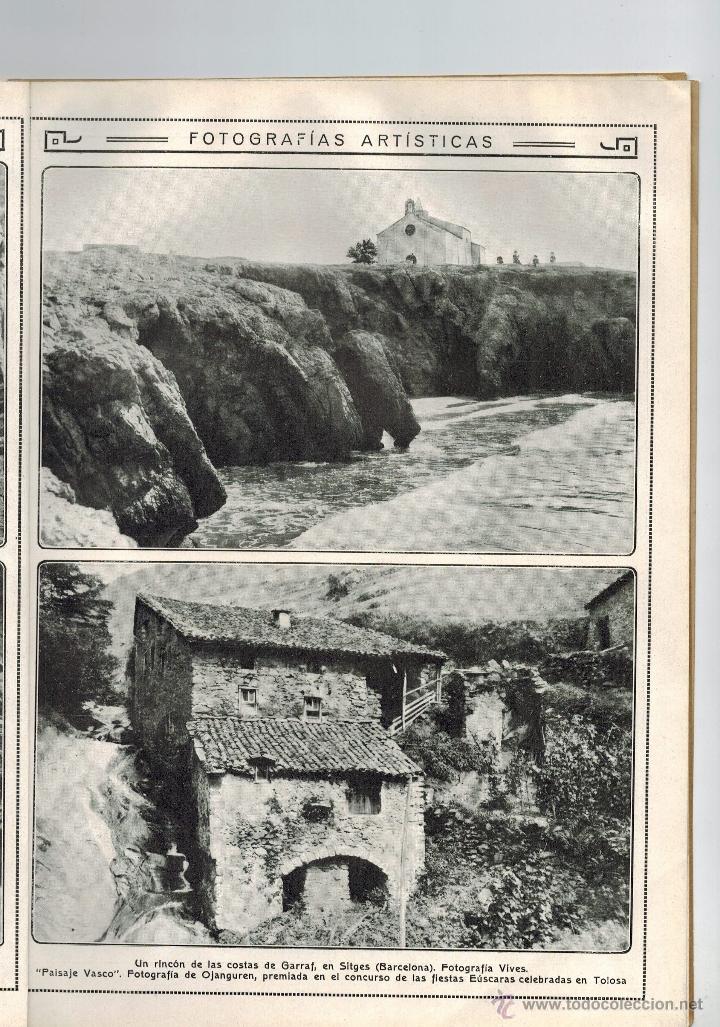 Collectionnisme de Revues et Journaux: A&Ntilde;O 1913 FOTOGRAFIA ARTISTICA COSTA GARRAF SITJES VIVES OJANGUREN PAISAJE VASCO CASA LISSARRAGA