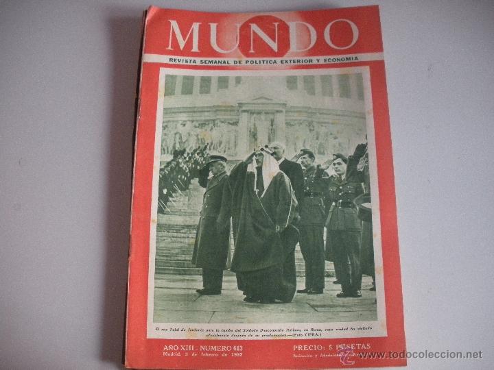 Collezionismo di Riviste e Giornali: MUNDO - REVISTA SEMANAL DE POLITICA EXTERIOR Y ECONOMIA  A&Ntilde;O XIII - N&ordm; 613