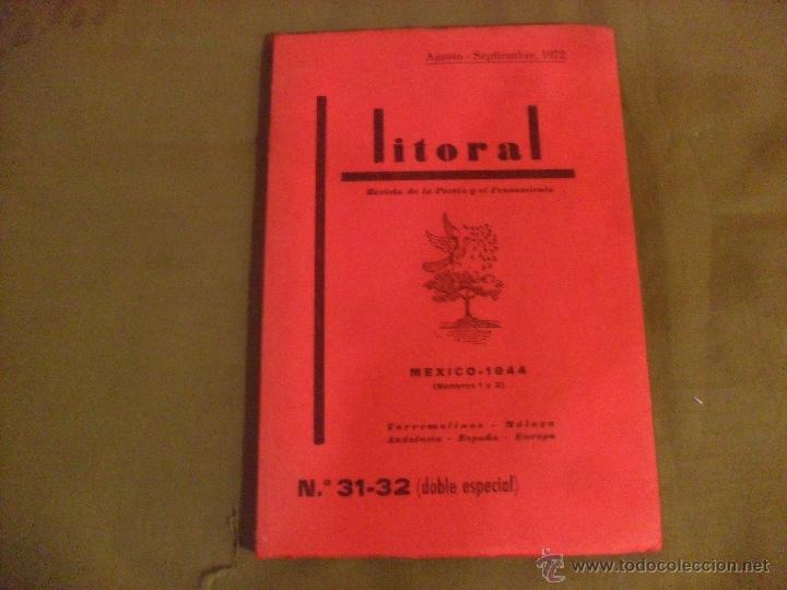Coleccionismo de Revistas y Peri&oacute;dicos: REVISTA LITORAL AGOSTO-SEPTIEMBRE 1972, N&ordm; 31-32 DOBLE ESPECIAL