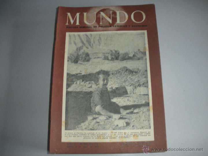 Collezionismo di Riviste e Giornali: MUNDO - REVISTA SEMANAL DE POLITICA EXTERIOR Y ECONOMIA  A&Ntilde;O X - N&ordm; 470