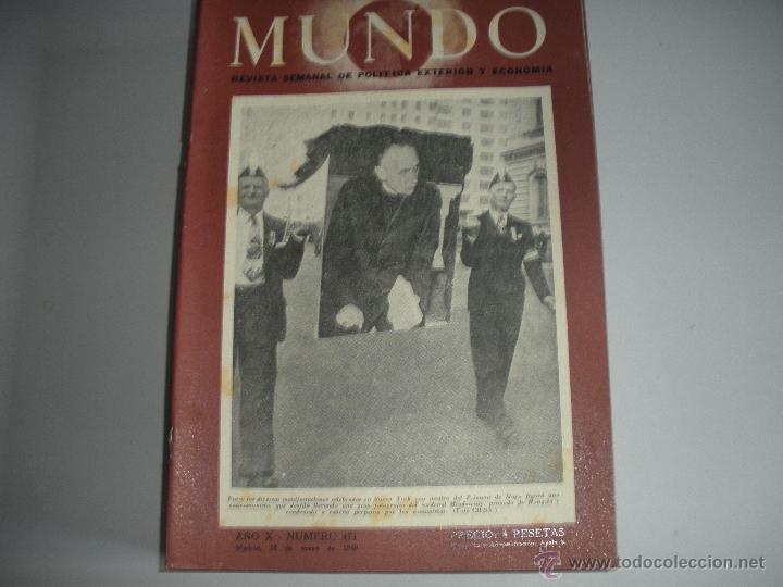 Collezionismo di Riviste e Giornali: MUNDO - REVISTA SEMANAL DE POLITICA EXTERIOR Y ECONOMIA  A&Ntilde;O X - N&ordm; 471