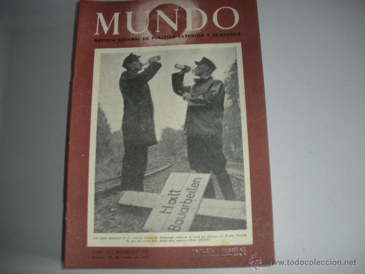 Collezionismo di Riviste e Giornali: MUNDO - REVISTA SEMANAL DE POLITICA EXTERIOR Y ECONOMIA  A&Ntilde;O X - N&ordm; 472