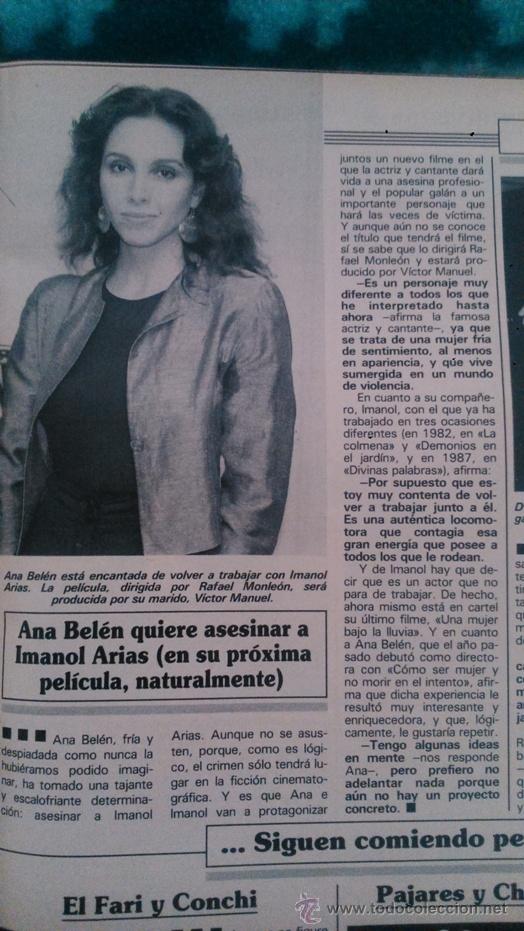 Coleccionismo de Revistas y Peri&oacute;dicos: RECORTES ANA BELEN