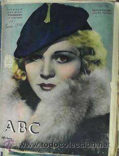Coleccionismo de revistas y peri&oacute;dicos: ABC, n&uacute;mero extraordinario dominical, 19 de enero de 1936