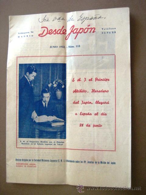 Coleccionismo de Revistas y Peri&oacute;dicos: DESDE JAP&Oacute;N.  JUNIO 1953. N&ordm; 113. .