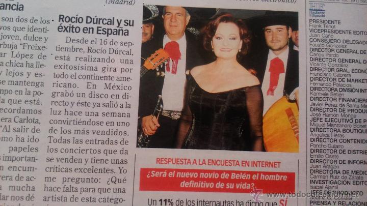 Coleccionismo de Revistas y Peri&oacute;dicos: RECORTE rocio durcal