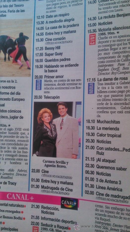 Coleccionismo de Revistas y Peri&oacute;dicos: RECORTE carmen sevilla agustin bravo telecupon