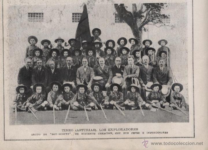 Colecionismo de Revistas e Jornais: * TINEO, Asturias * ESCUTISMO * EXPLORADORES * Grupo de boy-scouts - 1924