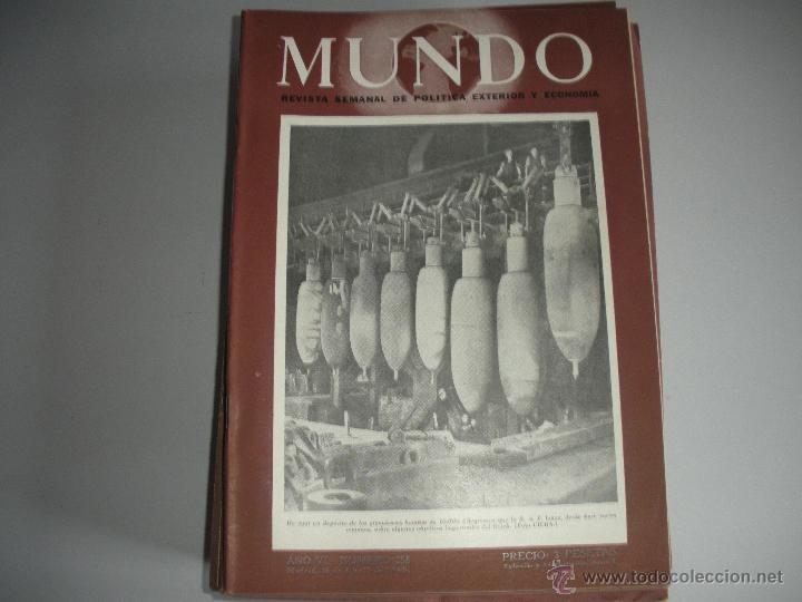 Coleccionismo de Revistas y Peri&oacute;dicos: MUNDO - REVISTA SEMANAL DE POLITICA EXTERIOR Y ECONOMIA  A&Ntilde;O VI - N&ordm; 258