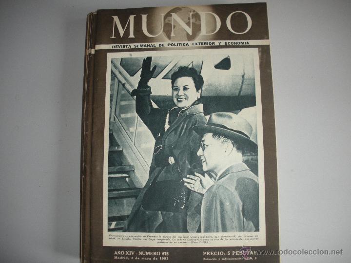 Collection Magazines and Newspapers: MUNDO - REVISTA SEMANAL DE POLITICA EXTERIOR Y ECONOMIA  A&Ntilde;O XIV -. N&ordm; 678