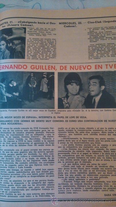 Collezionismo di Riviste e Giornali: RECORTE fernando guillen gemma cuervo