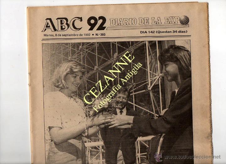 Coleccionismo de Revistas y Peri&oacute;dicos: DIARIO DE LA EXPO. ABC DE SEVILLA 8 DE SEPTIEMBRE DE 1992 INFANTA CRISTINA BORBON